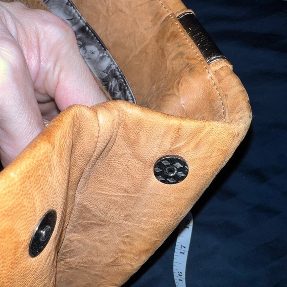 Junior Drake leather tote bag, used twice, good condition! Reinforced feet - Picture 13 of 13